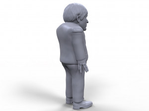 boris johnson stylized high quality 3d printable miniature 3Dプリントモデル