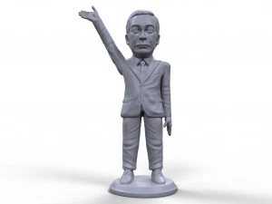 Nigel Farage miniatura stilizzata stampabile in 3D di alta qualit&agrave; Modello di stampa 3D