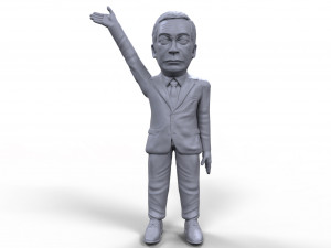 nigel farage stylized high quality 3d printable miniature 3D Print Model