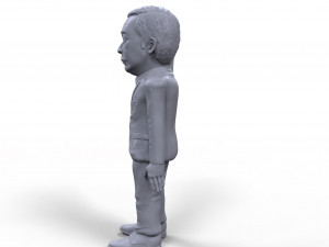 nigel farage stylized high quality 3d printable miniature 3D Print Model