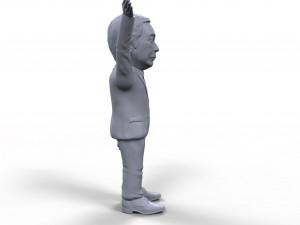nigel farage stylized high quality 3d printable miniature 3D Print Model