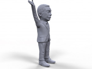 nigel farage stylized high quality 3d printable miniature 3D Print Model