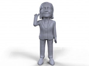 marine le pen stylized high quality 3d printable miniature 3D Принт Модель