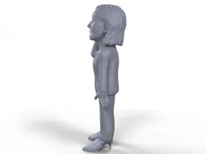 marine le pen stylized high quality 3d printable miniature 3D Print Model