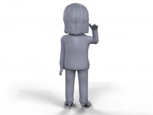 marine le pen stylized high quality 3d printable miniature 3D Print Model