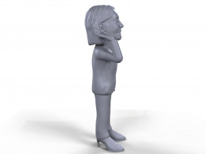 marine le pen stylized high quality 3d printable miniature 3D Принт Модель