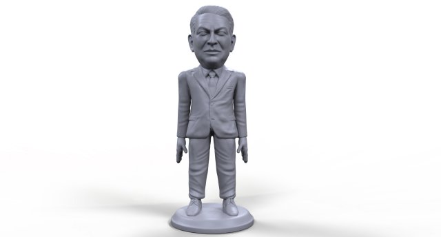 al gore stylized high quality 3d printable miniature 3D Принт Модель .c4d .max .obj .3ds .fbx .stl .blend 