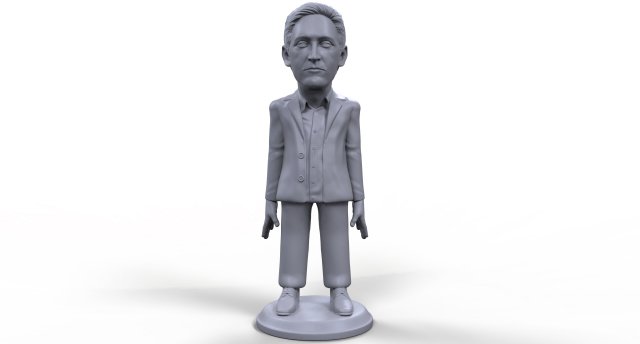 edward snowden stylized high quality 3d printable miniature 3D Print Model .c4d .max .obj .3ds .fbx .stl .blend 