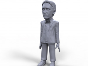 edward snowden stylized high quality 3d printable miniature 3D Print Model