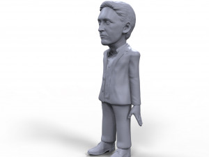 edward snowden stylized high quality 3d printable miniature 3D Print Model