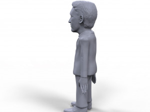 edward snowden stylized high quality 3d printable miniature 3D Print Model