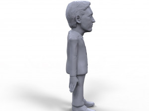 edward snowden stylized high quality 3d printable miniature 3D Print Model