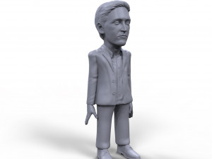 edward snowden stylized high quality 3d printable miniature 3D Print Model