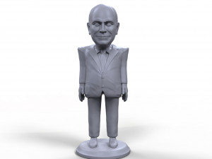 dick cheney stylized high quality 3d printable miniature 3D Print Model