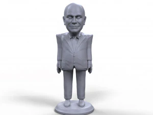 dick cheney estilizado miniatura imprimible en 3d de alta calidad Modelo de impresión 3D