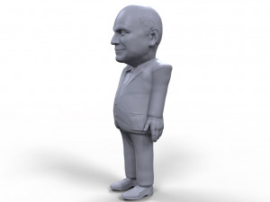 dick cheney stylized high quality 3d printable miniature 3D 프린트 모델