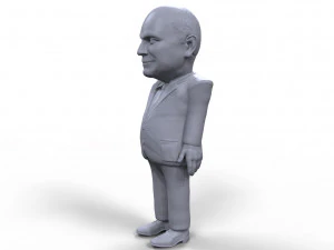dick cheney stylized high quality 3d printable miniature 3D Print Model