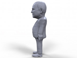 dick cheney stylized high quality 3d printable miniature 3D 프린트 모델