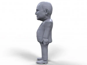 dick cheney stylized high quality 3d printable miniature 3D Print Model