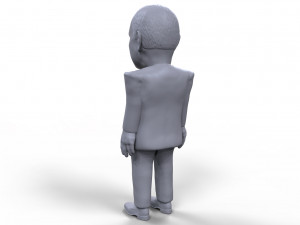 dick cheney stylized high quality 3d printable miniature 3D 프린트 모델