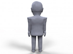 dick cheney stylized high quality 3d printable miniature 3D 프린트 모델