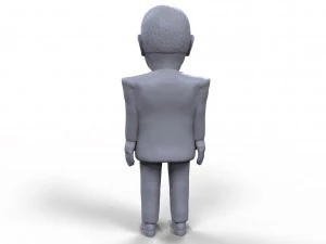 dick cheney stylized high quality 3d printable miniature 3D Print Model