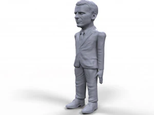 emmanuel macron stylized high quality 3d printable miniature 3D Print Model