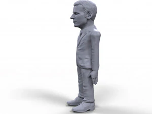 emmanuel macron stylized high quality 3d printable miniature 3D Print Model