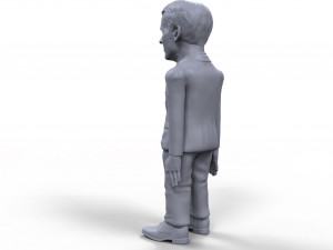 emmanuel macron stylized high quality 3d printable miniature Model Cetak 3D