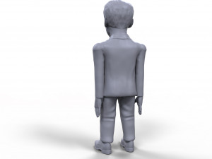 emmanuel macron stylized high quality 3d printable miniature Model Cetak 3D