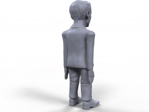 emmanuel macron stylized high quality 3d printable miniature Model Cetak 3D