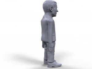 emmanuel macron stylized high quality 3d printable miniature 3D Print Model