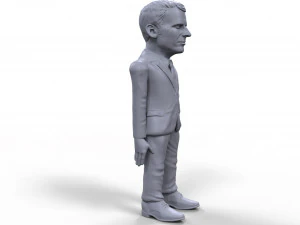 emmanuel macron stylized high quality 3d printable miniature 3D Print Model