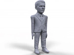 emmanuel macron stylized high quality 3d printable miniature 3D Print Model