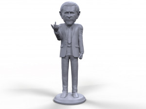 george bush stylized high quality 3d printable miniature 3D Print Model