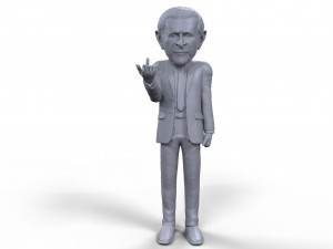 george bush stylized high quality 3d printable miniature Modelo de impresión 3D