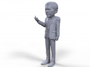 george bush stylized high quality 3d printable miniature Modelo de impresión 3D