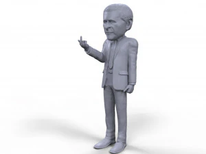 george bush stylized high quality 3d printable miniature 3D Print Model