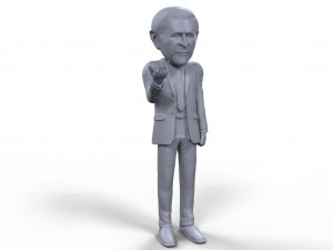 george bush stylized high quality 3d printable miniature Modelo de impresión 3D