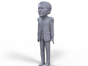 george bush stylized high quality 3d printable miniature Modelo de impresión 3D