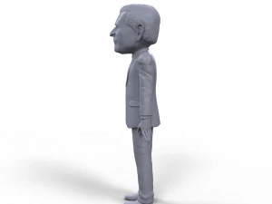 george bush stylized high quality 3d printable miniature 3D Print Model