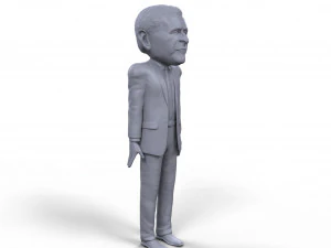 george bush stylized high quality 3d printable miniature 3D Print Model