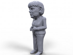 angela merkel stylized high quality 3d printable miniature 3D 프린트 모델