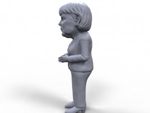 angela merkel stylized high quality 3d printable miniature 3D 프린트 모델
