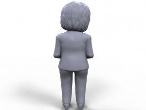 angela merkel stylized high quality 3d printable miniature 3D 프린트 모델