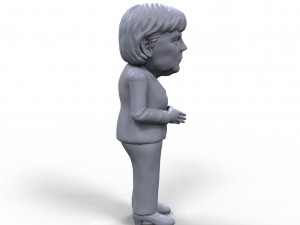 angela merkel stylized high quality 3d printable miniature 3D 프린트 모델