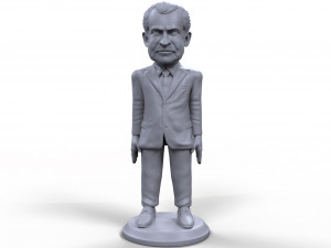 richard nixon stylized high quality 3d printable miniature 3D Print Model
