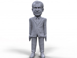 richard nixon stylized high quality 3d printable miniature 3D Принт Модель