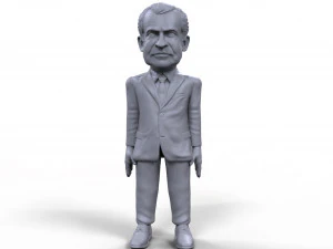 richard nixon stylized high quality 3d printable miniature 3D Print Model