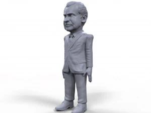 richard nixon stylized high quality 3d printable miniature 3D Print Model